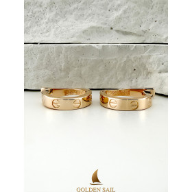 Сережки из красного золота